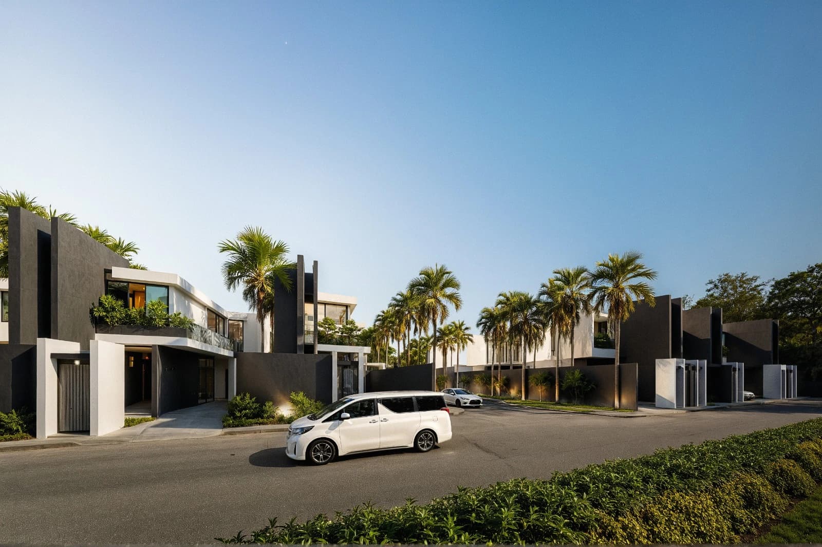 The entrance lane, rendering