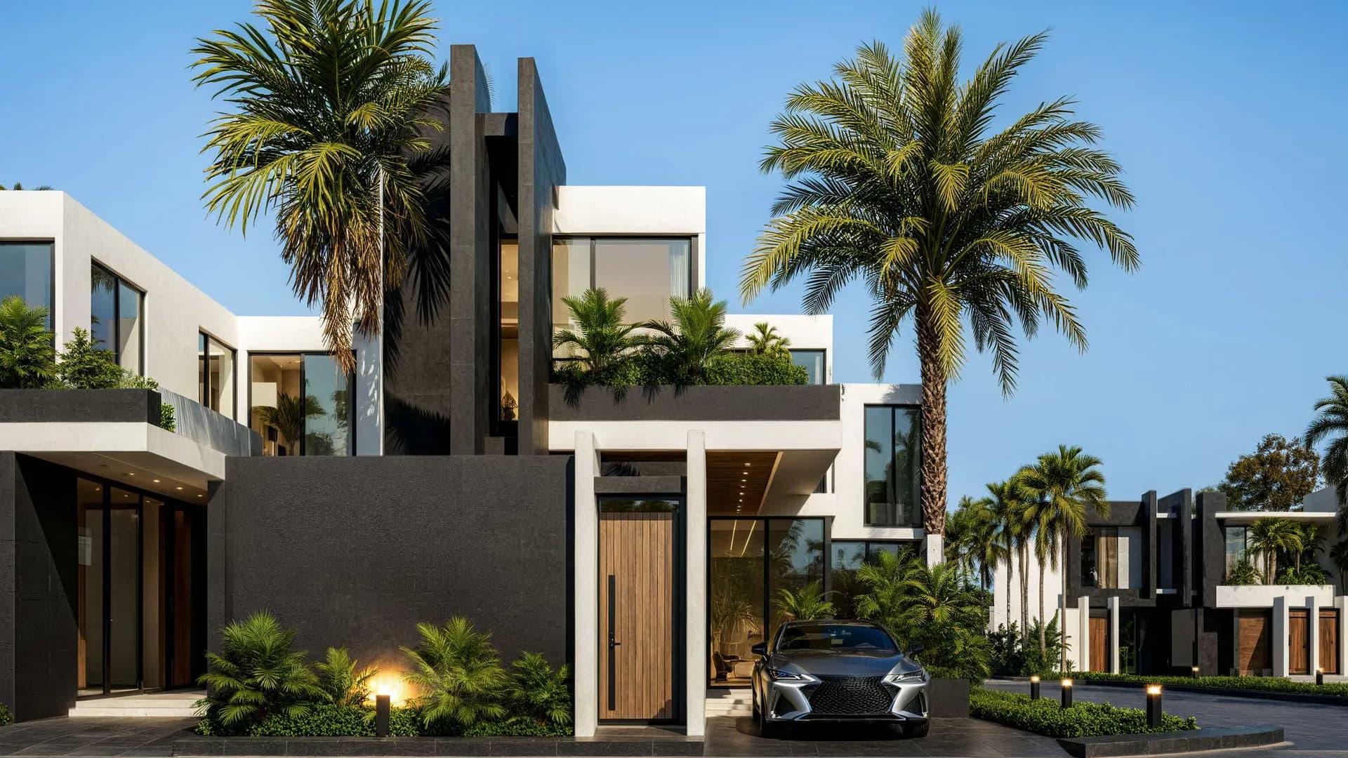 Type A townhouse · 208 m² — developer's rendering · 2